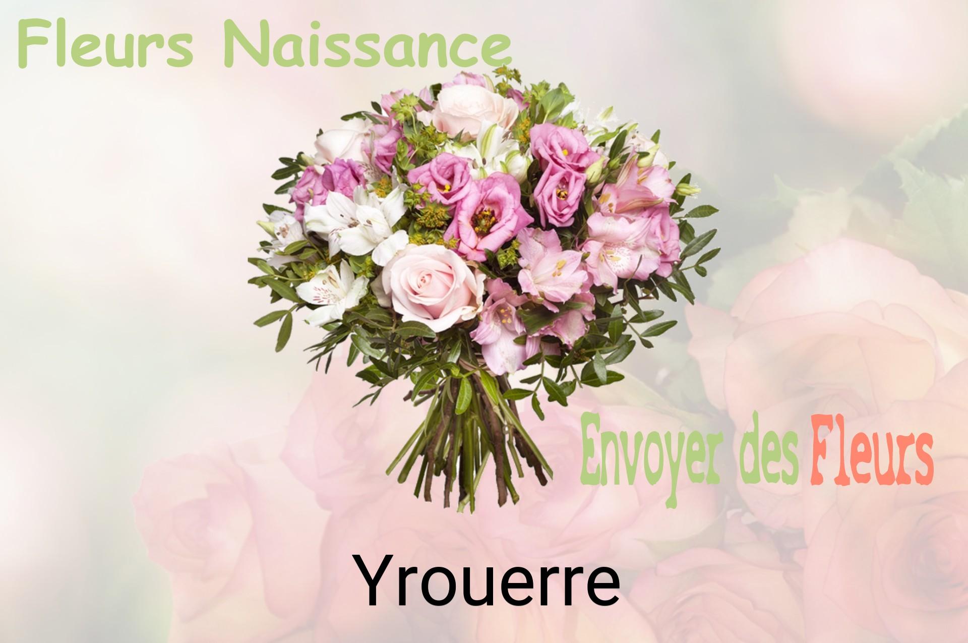 Bouquet de fleurs de naissance livré à Yrouerre
